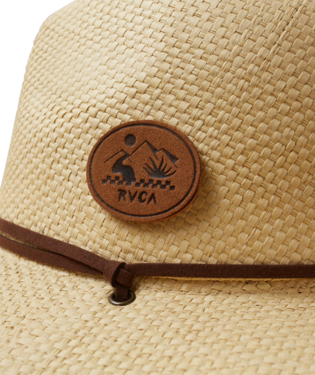 CHAPEAU RVCA DSTRAW HAT - LIGHT BROWN