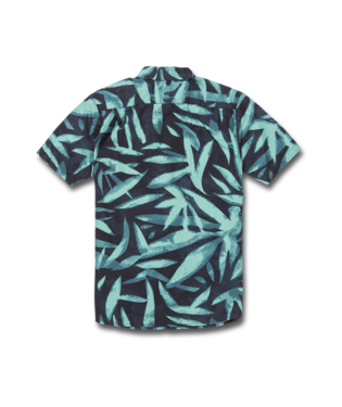 CHEMISE VOLCOM ECHO LEAF SHORT SLEEVE - NAVY