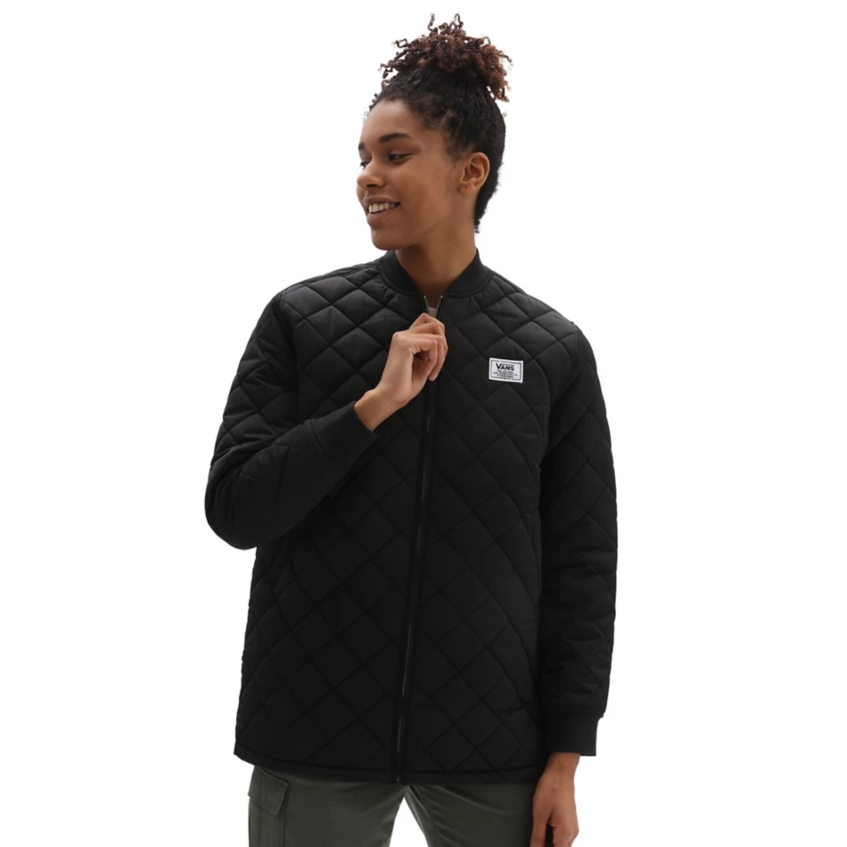 MANTEAUX VANS BOOM BOOM 66 LONG JACKET POUR FEMME - NOIR