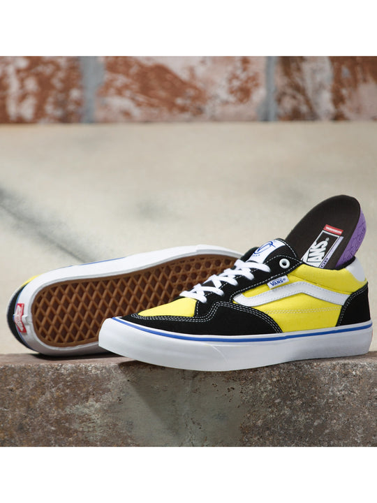 SOULIER VANS ROWAN - BLACK/BLAZING YELLOW