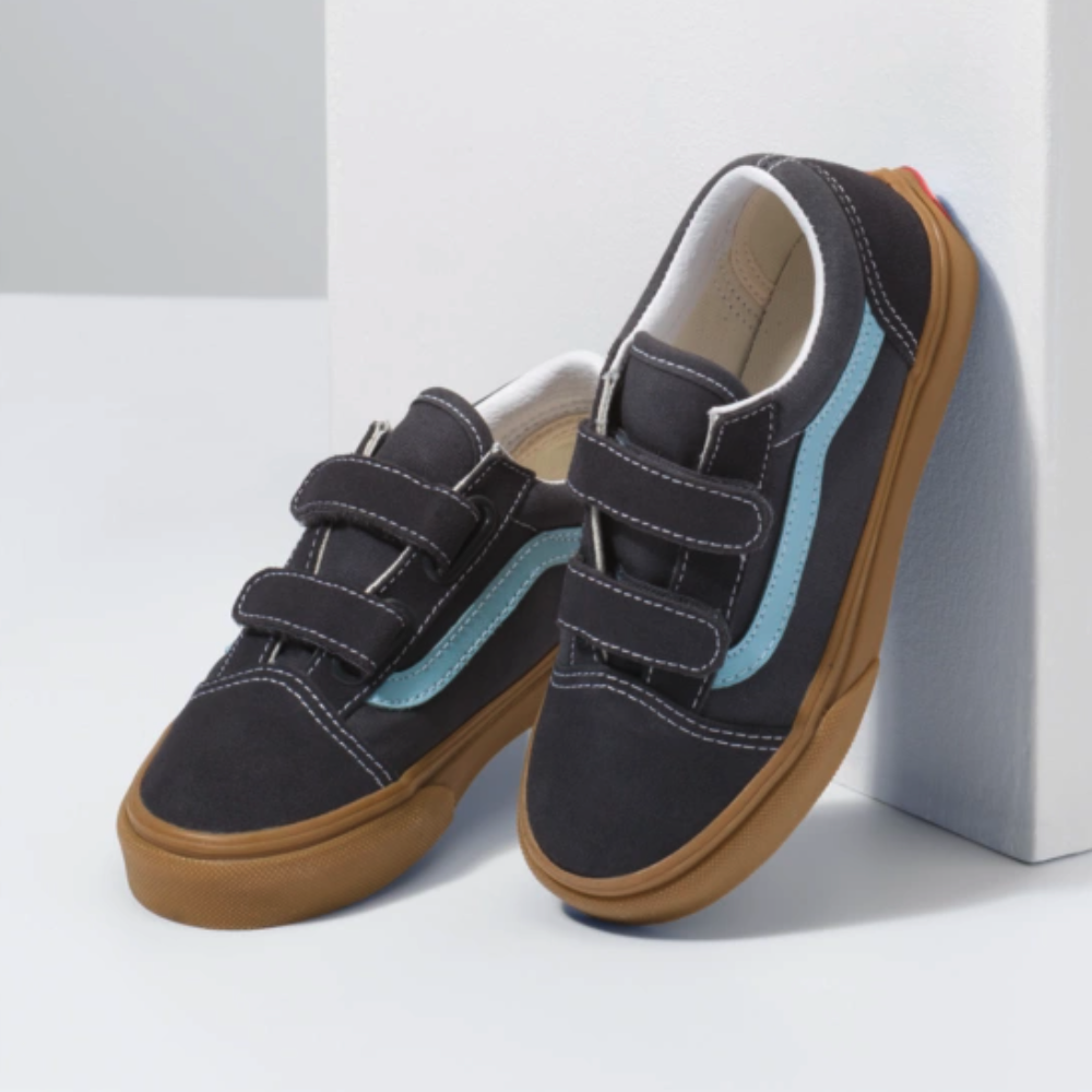 Soulier Vans Old Skool V Enfants - (Gum) Asphalt/Aquatic