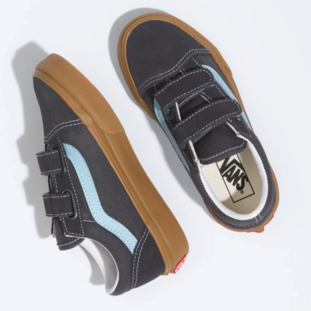 Soulier Vans Old Skool V Enfants - (Gum) Asphalt/Aquatic
