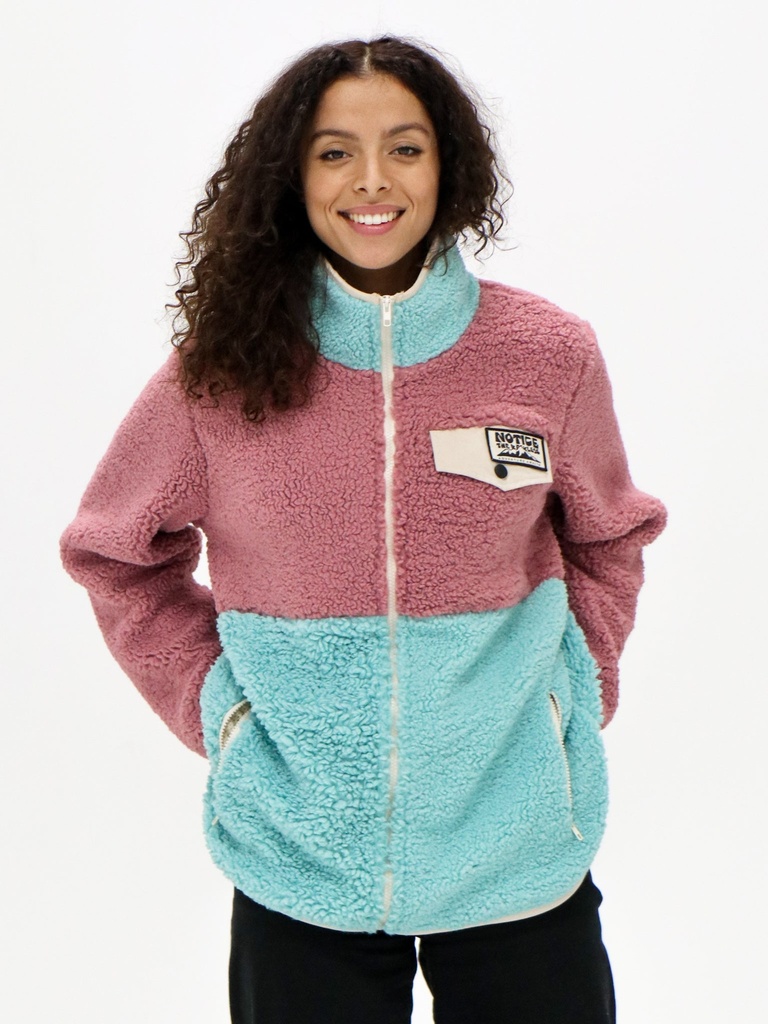 SHERPA NOTICE THE RECKLESS HAPPY HOUR VEST - ROSE/AQUA