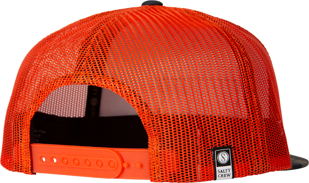 CASQUETTE SALTY CREW STEALTH TRUCKER - CAMO/ORANGE