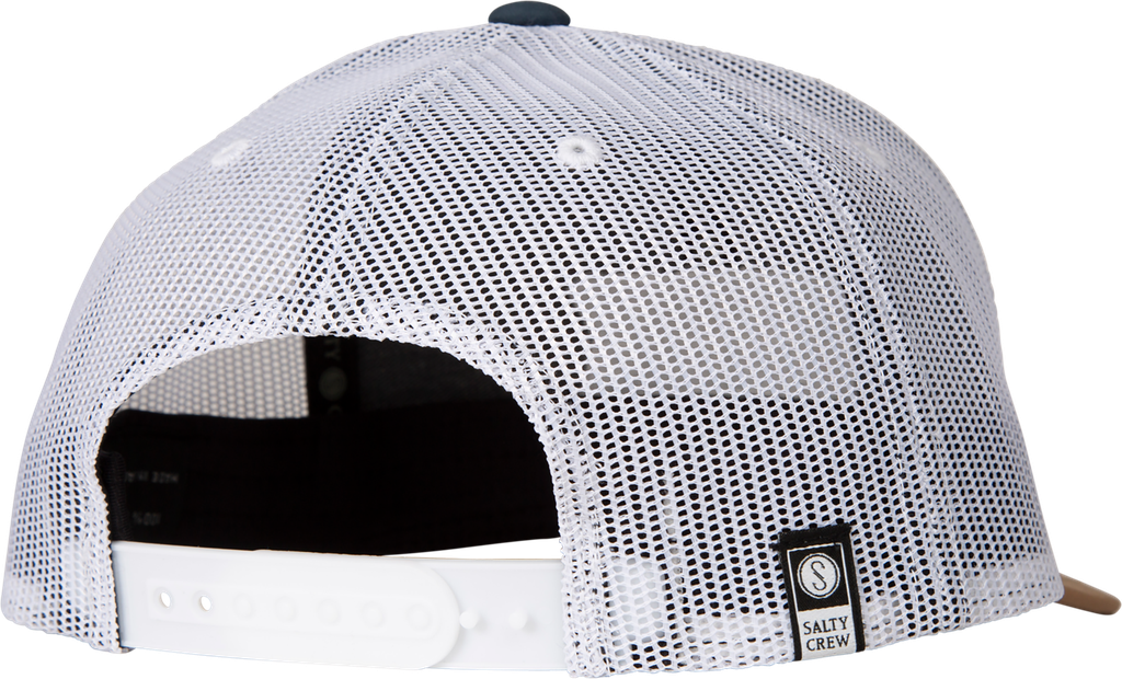 CASQUETTE SALTY CREW PINNACLE 2 RETRO TRUCKER - INDIGO/TAN
