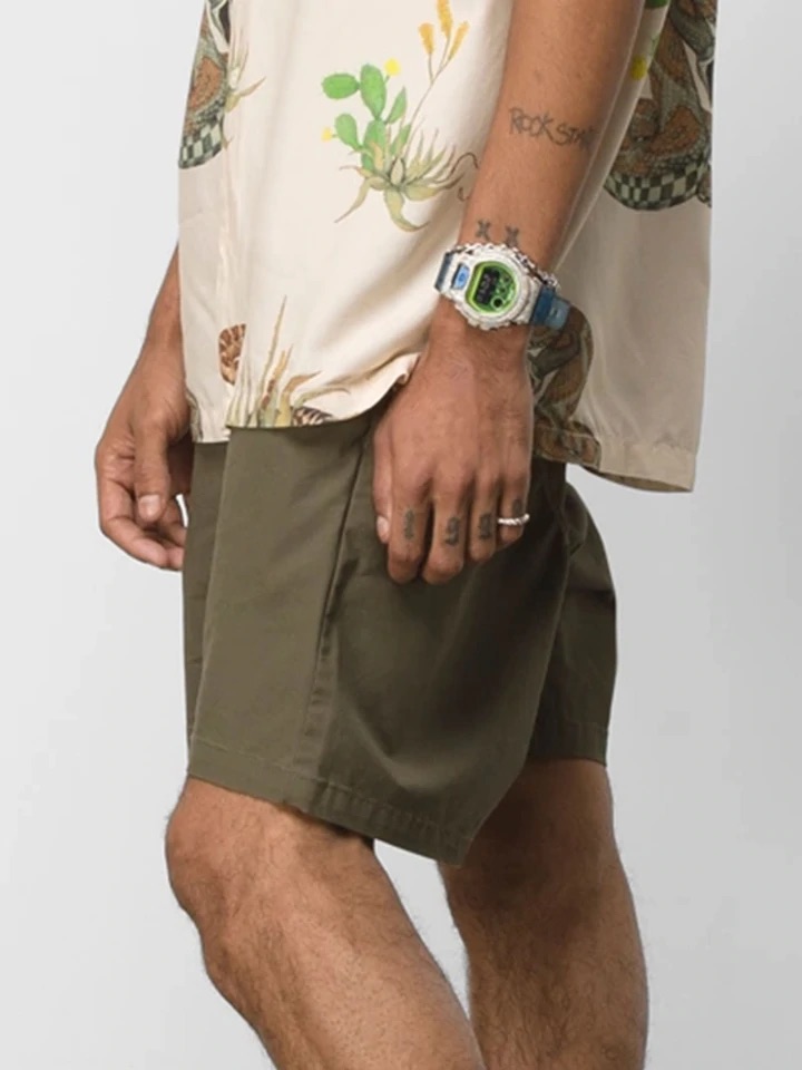SHORT VANS RANGE RELAXED ELASTIC - GRAPE LEAF