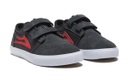 SOULIER LAKAI GRIFFIN KIDS - CHARCOAL/FLAME/SUEDE