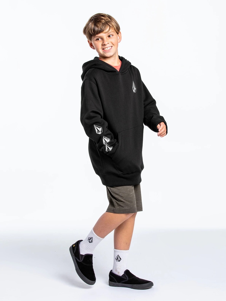 COTON OUATÉ VOLCOM ICONIC STONE PO JUNIOR - NEW BLACK