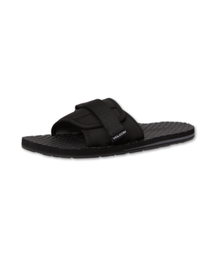 SANDALE VOLCOM ECO RECLINER SLIDE - NOIR