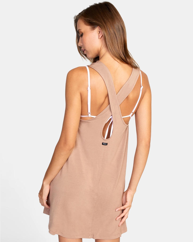 ROBE RVCA TRIPPED UP COVER-UP - WOOD