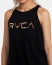 CAMISOLE RVCA TIGHER GRAPHIC TANK POUR FEMME - NOIR