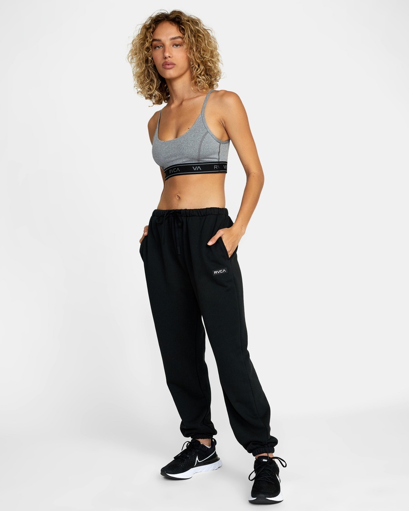 PANTALON RVCA ESSENTIAL JOGGER SWEATPANTS POUR FEMME - NOIR