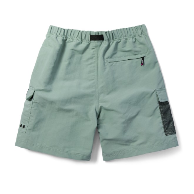 SHORT VANS CAMP LOOSE NYLON - GREEN MILIEU