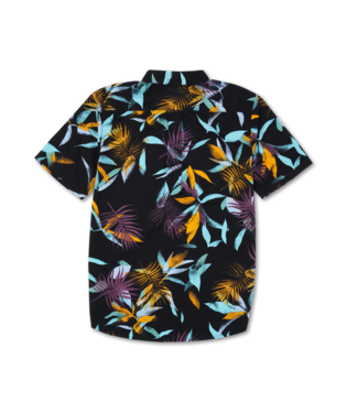 CHEMISE VOLCOM LEAF SPRAY WOVEN SHORT SLEEVE - NOIR