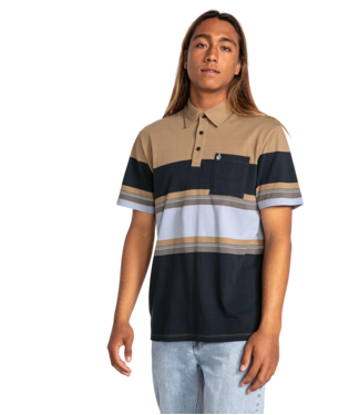 POLO VOLCOM HEAVY DAZE SHORT SLEEVE - DARK KHAKI