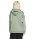 COTON OUATÉ VOLCOM STONE HEART II PULL OVER HOODIE POUR FEMME - LIGHT ARMY