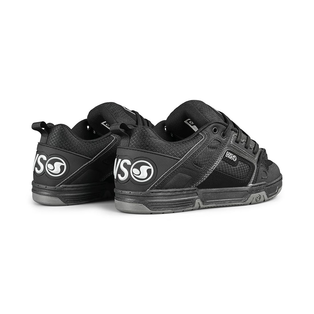 SOULIER DVS COMANCHE BLACK REFLECTIVE/CHARCOAL NUBUCK BLACK