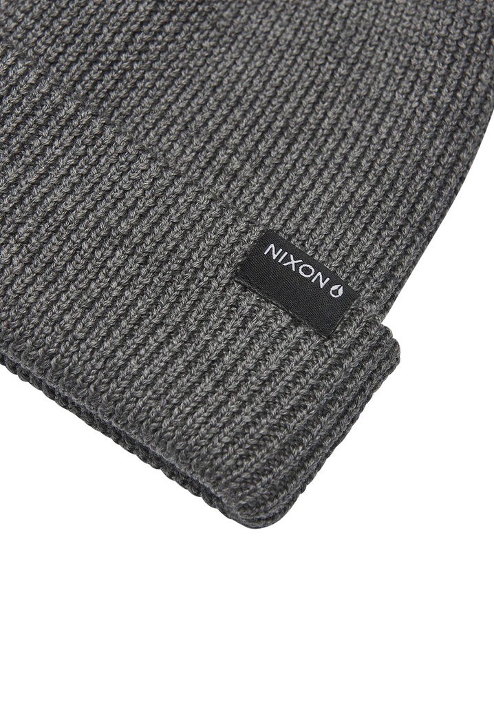 TUQUE NIXON KINGMAN WOOL BEANIE - HEATHER GRAY