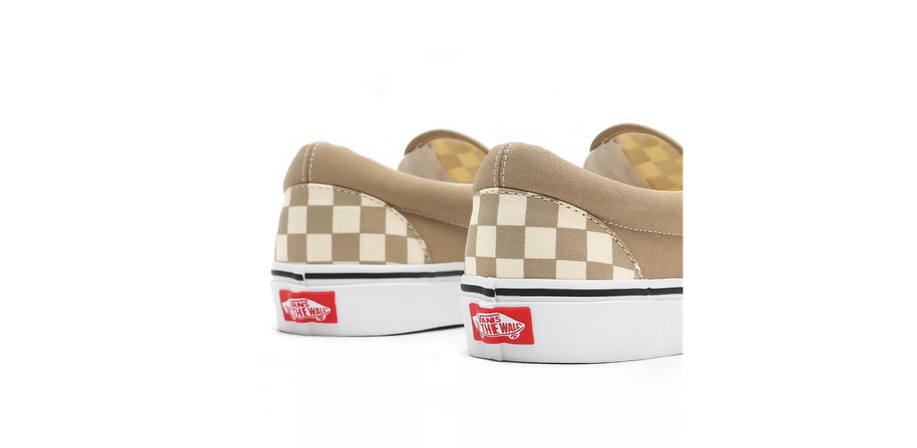 Soulier Vans Classic Slip-On (CHECKERBOARD)Incense/Blanc