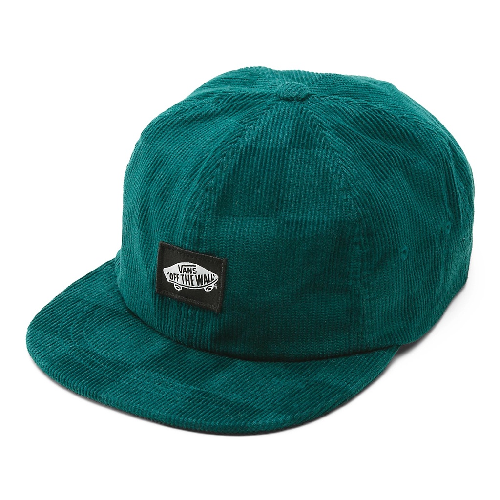 CASQUETTE VANS CURDUROY CAP CHECKERBOARD CORD - DEEP TEAL