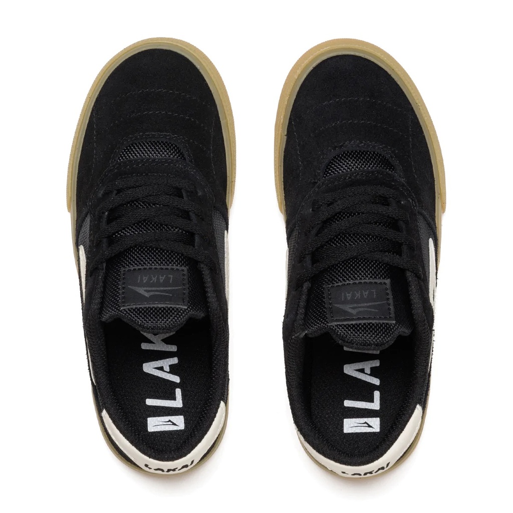 SOULIER LAKAI CAMBRIDGE KIDS - NOIR/GLOW/SUEDE