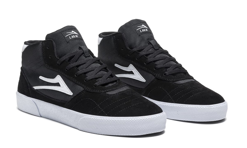 SOULIER LAKAI CAMBRIDGE MID - NOIR/BLANC/SUEDE