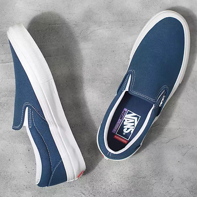 SOULIER VANS SKATE SLIP-ON - WRAPPED DARK DENIM