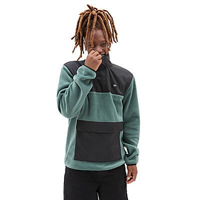 COTON OUATÉ VANS MAMMOTH PULL OVER - DUCK GREEN/NOIR