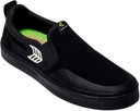 SOULIER CARIUMA SLIP ON SKATE PRO - ALL BLACK SUEDE/CANVAS IVORY