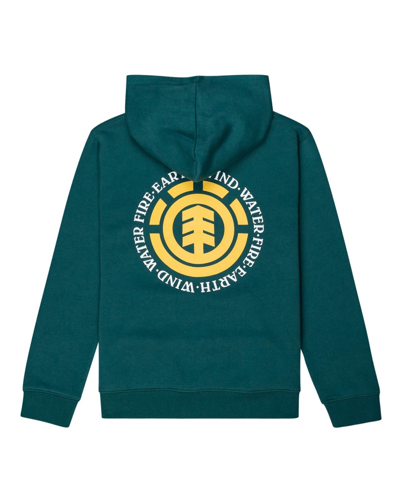 COTON OUATÉ ELEMENT JUNIOR SEAL HOODIE - JASPER GREEN