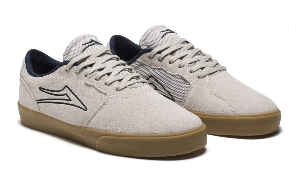 SOULIER LAKAI CARDIFF - WHITE/GUM SUEDE