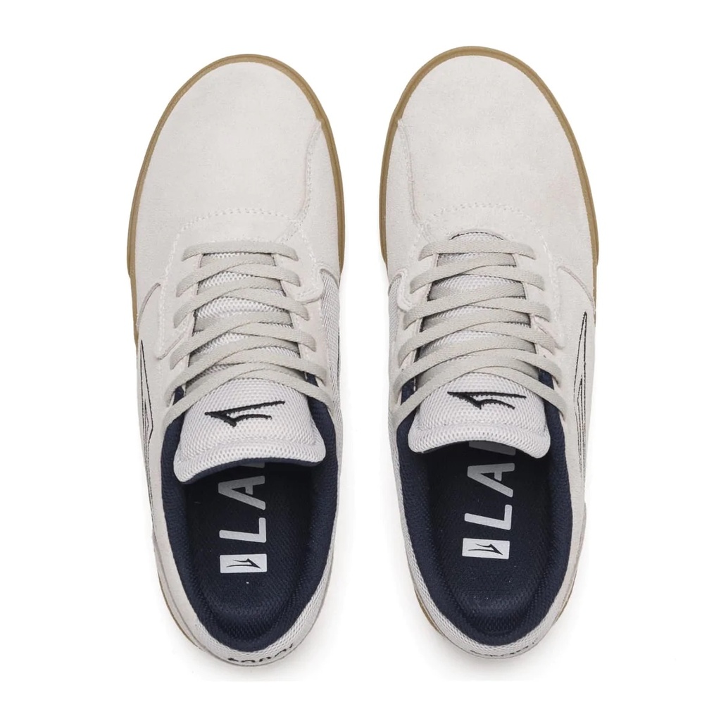 SOULIER LAKAI CARDIFF - WHITE/GUM SUEDE