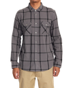 CHEMISE RVCA NEPS PLAID LONG SLEEVE FLANNEL - SMOKE