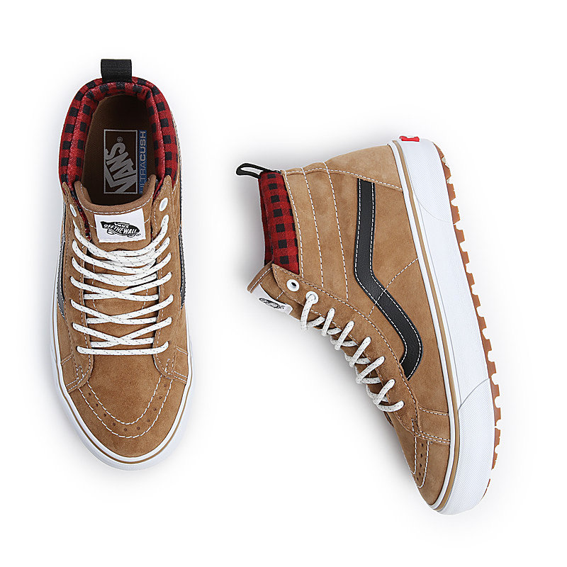 BOTTES VANS SK8-HI MTE-1 - PLAID BROWN/BLACK