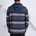 CHEMISE SALTY CREW MAINLAND LONG SLEEVE FLANNEL - DARK SLATE