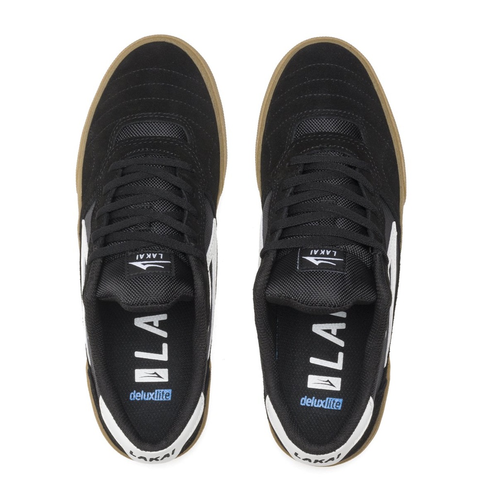 Soulier Lakai Cambridge / Black Gum Suede