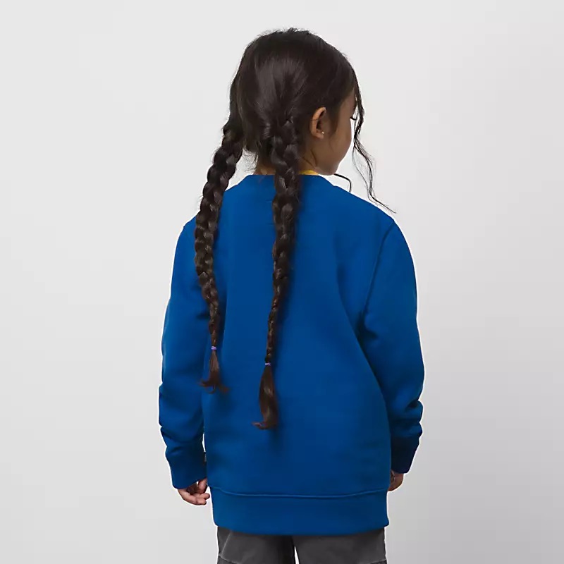 COTON OUATÉ VANS ENFANTS DINO CREWNECK - TRUE BLUE