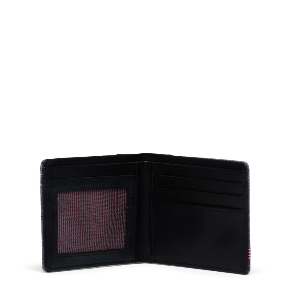 PORTEFEUILLE HERSCHEL HANK - RAVEN CROSSHATCH