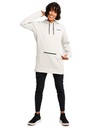 COTON OUATÉ BURTON OAK LONG PULL OVER HOODIE - STOUT WHITE HEATHER