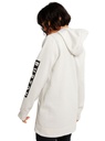 COTON OUATÉ BURTON OAK LONG PULL OVER HOODIE - STOUT WHITE HEATHER
