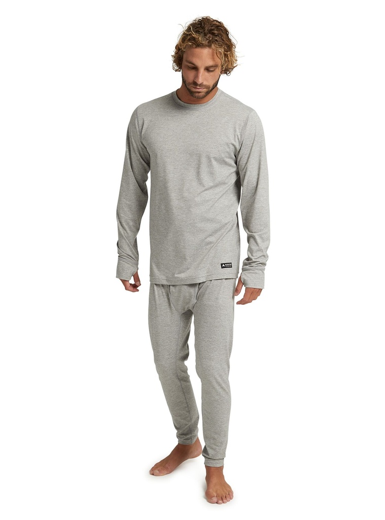SOUS-VÊTEMENT BURTON MIDWEIGHT CREW - GRAY HEATHER