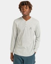 LONG SLEEVE ELEMENT BARRY THERMAL HENLEY - HEATHER GREY