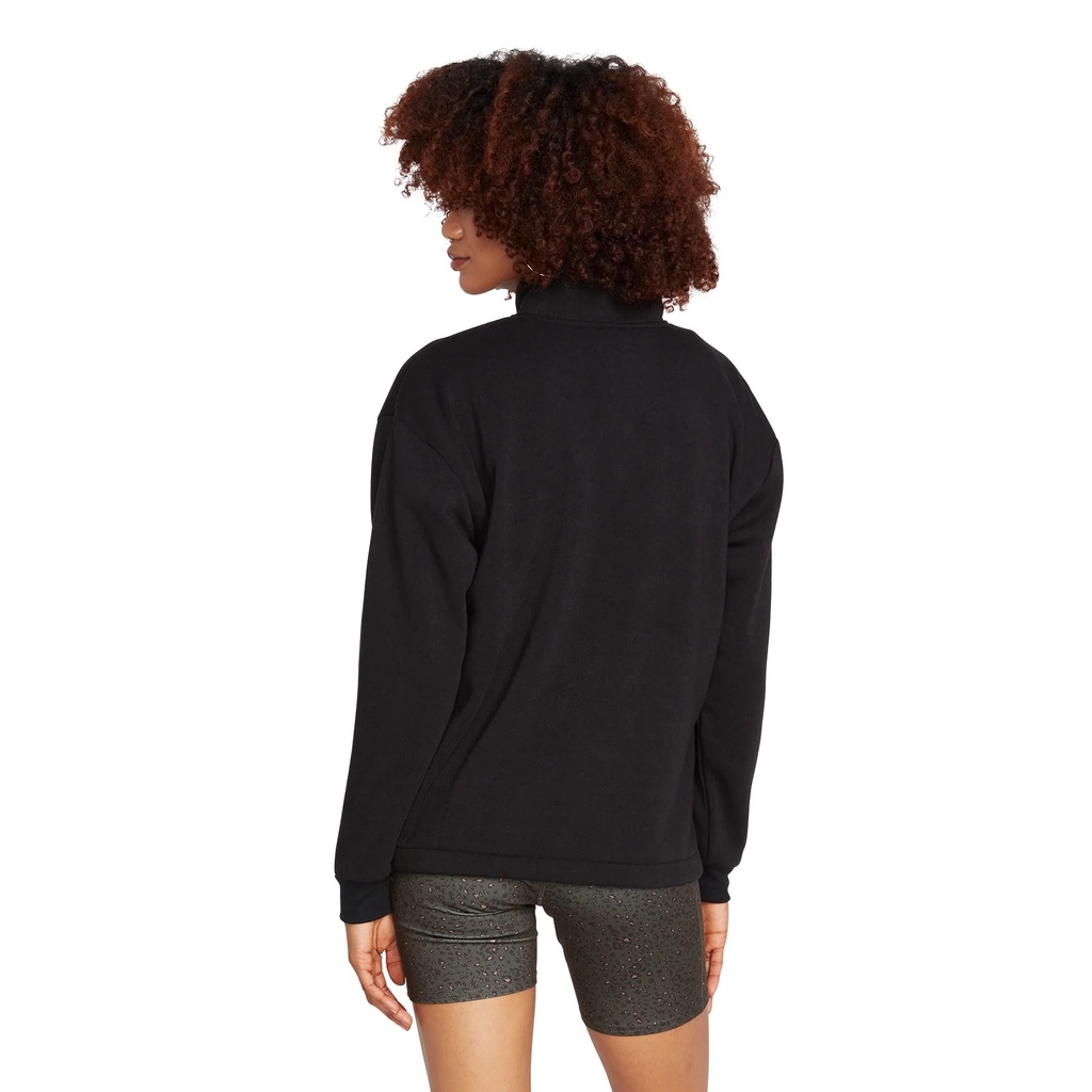 COTON OUATÉ VOLCOM STONE STACKED MOCK NECK - NOIR