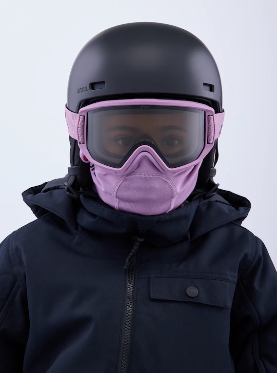 GOGGLE ANON RELAPSE JUNIOR. + MASQUE FACIAL MFI® - BLACK/RED SOLEX