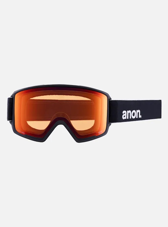 GOGGLE ANON M3 + ÉCRAN EN PRIME + MASQUE FACIAL MFI® -BLACK/SUNNY RED
