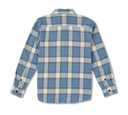 CHEMISE VOLCOM JUNIOR CADEN PLAID LONG SLEEVE - SLATE BLUE