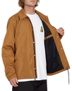 MANTEAU VOLCOM SKATE VITALS COACHES JACKET - RUBBER