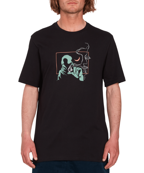 T-SHIRT VOLCOM SKATE VITALS AXEL SHORT SLEEVE TEE - NOIR