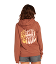 COTON OUATÉ VOLCOM STAR SHIELD BOYFRIEND HOODIE - DRAK CLAY