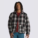 MANTEAU VANS COYLE CROPPED PLAID BOMBER JACKET - OATMEAL/NOIR
